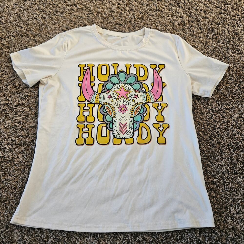 Womans Western Howdy Graphic Medium